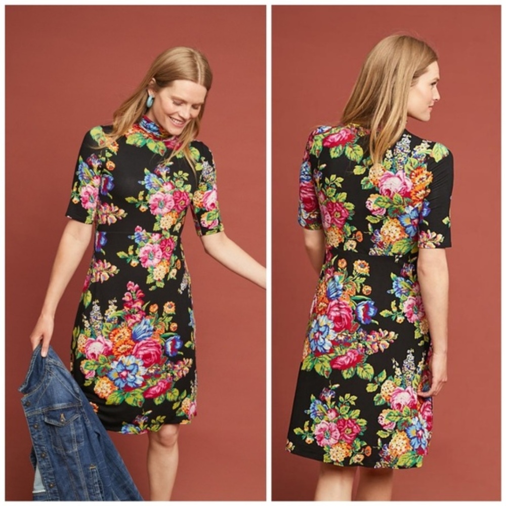 Anthropologie ett:twa Coreyell Turtleneck Dress